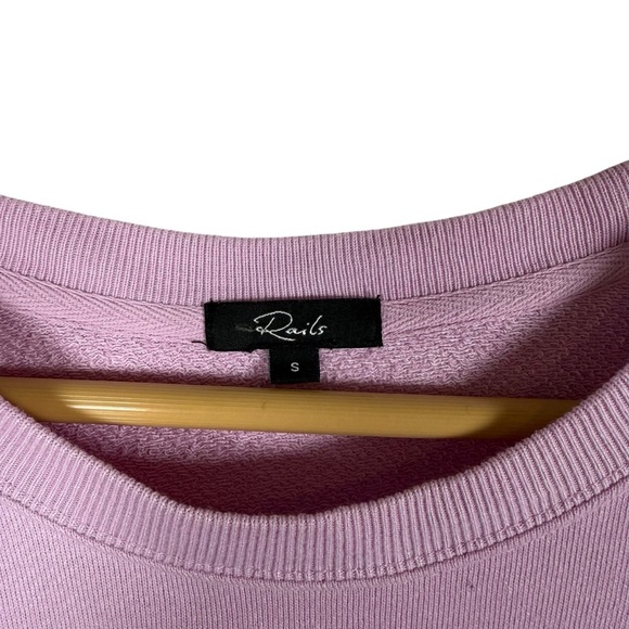 Rails Women’s Ramona Embroidered Hearts Crewneck in Pink/Red Size S - Picture 8 of 16